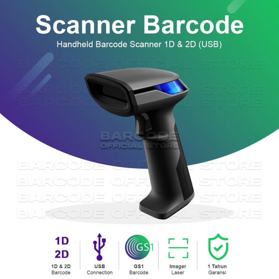 Scanner Barcode Sunlux XL-3620 / XL3620 / XL 3620 USB Imager  2D 1D