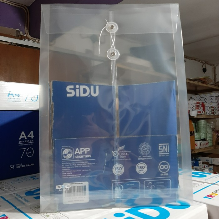 

map plastik folio tali - lusin