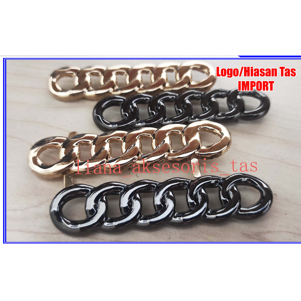 -AKSESORIS TAS HIASAN TAS WANITA - LOGO TAS - BROS TAS SELEMPANG WANITA (@1 BIJI)