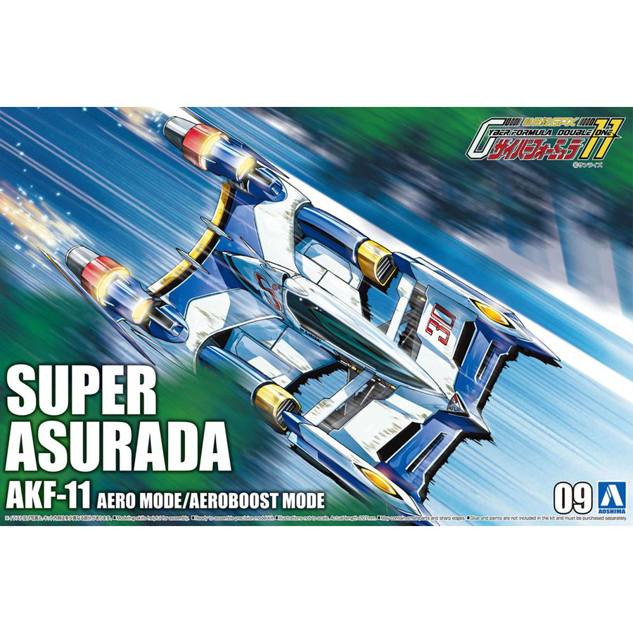 Aoshima 1/24 Super Asurada AKF-11 Aero Boost Mode Cyber Formula 09