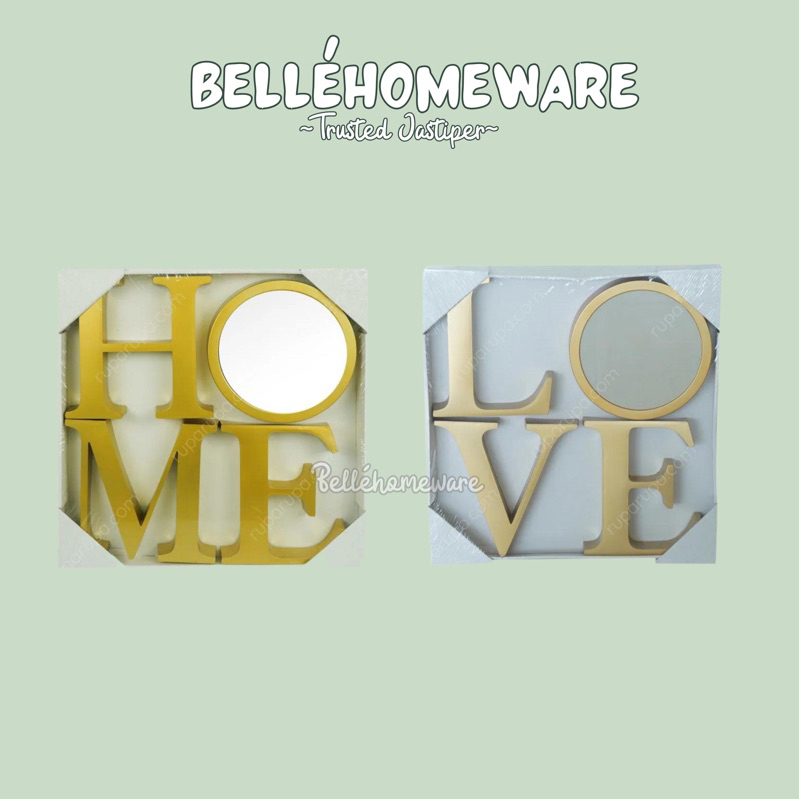 WALL DECOR | KACA HIASAN DINDING | HIASAN DINDING HOME | HIASAN DINSING LOVE - INFORMA SURABAYA