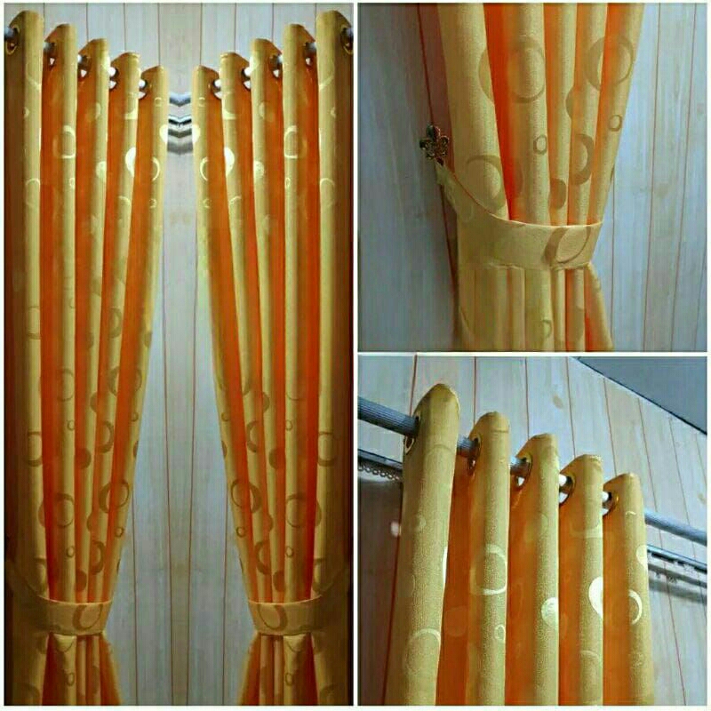 gorden jendela panjang 3 meter tirai semokring tinggi  300 cm hordeng jendela minimalis tirai tebal 