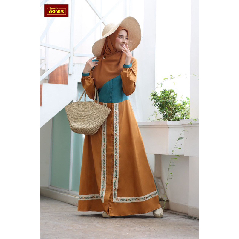 Abaya dannis bandrol terbaru size lengkap banyak warna geser kakak.gamis dannis diskon termurah