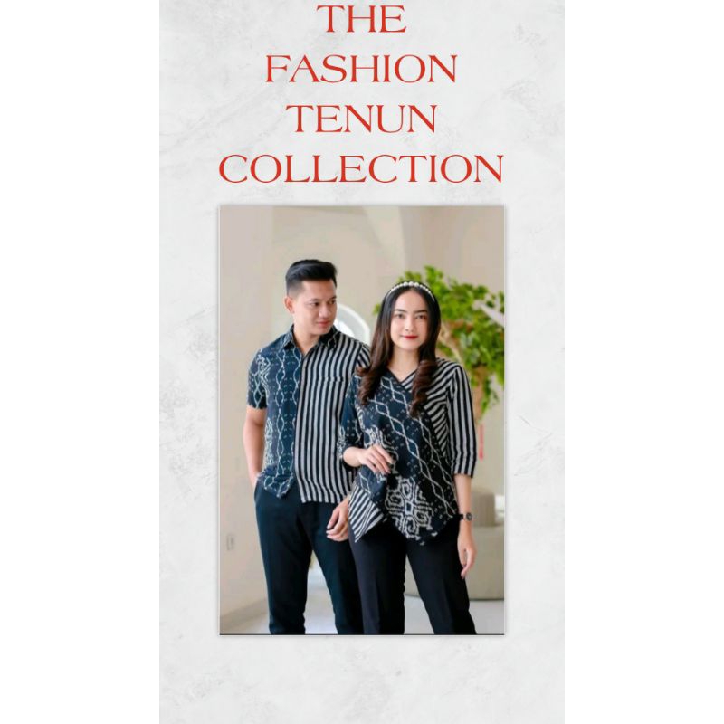 set couple kemeja - baju couple kemeja - couple etnik - baju couple wedding - set couple baju kantor