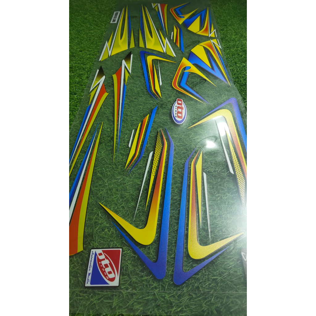 STRIPING OLD VIXION STICKER GRAFIS VIXION LAMA LIS BAHAN BENING TRANSFARAN