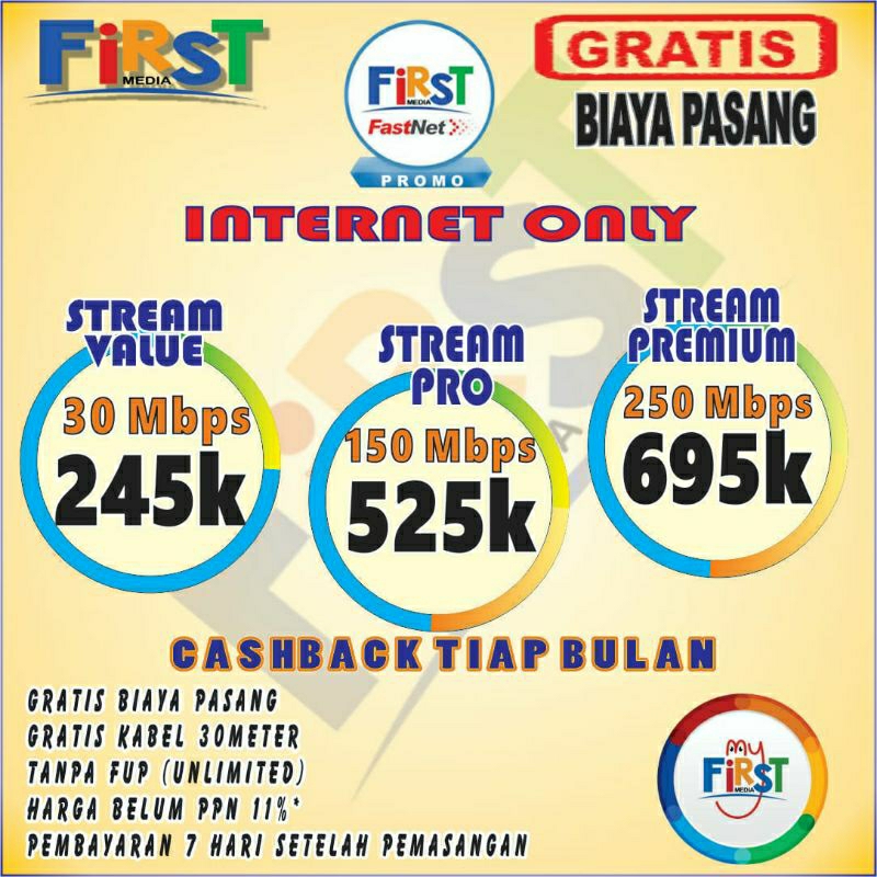 first media internet gratis biaya pemasangan