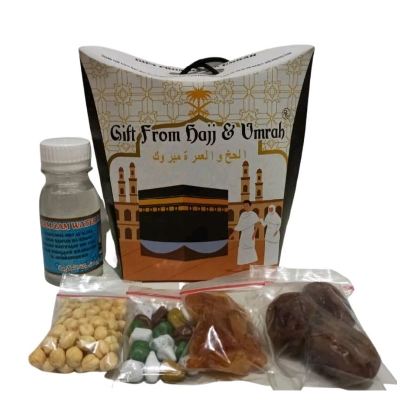 

Paket Oleh-Oleh Haji dan Umroh kemasan Tas / Paket Krikil Tas