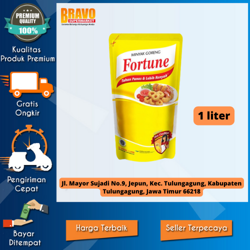 

Bravo Supermarket Tulungagung - Minyak goreng Fortune 1 liter