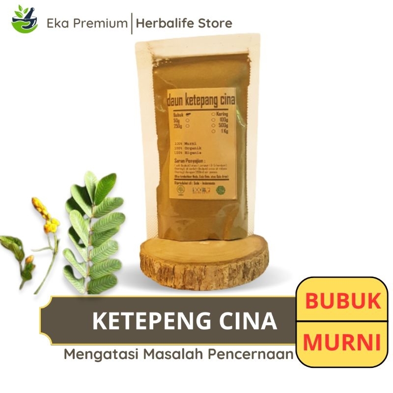 

DAUN KETEPENG CINA BUBUK Kering Asli Kaskado Ramuan Rempah Herbal Murni Jamu Minuman Tradisional Simplisia Senna Alata Ketepang