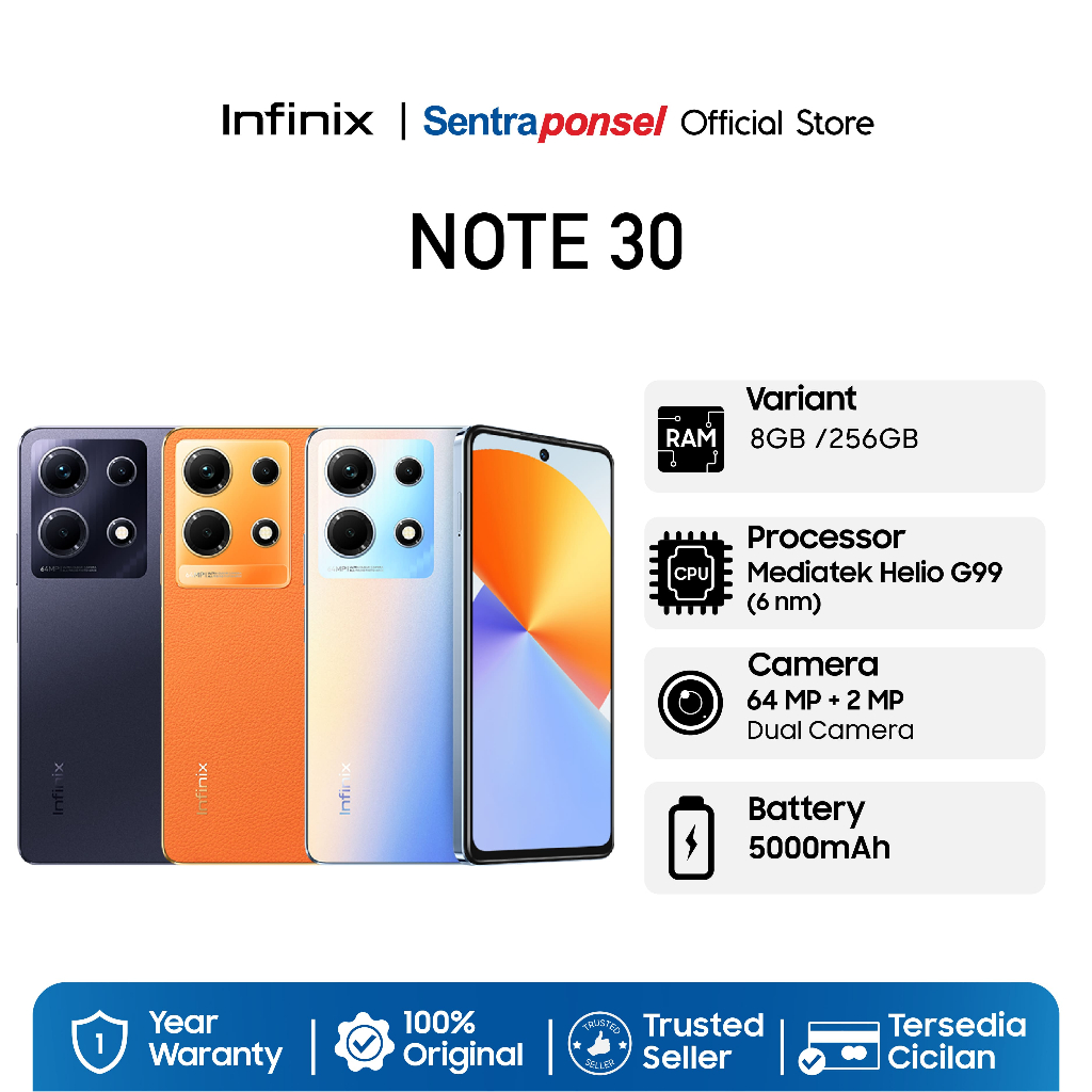 Handphone Infinix NOTE 30 4G NFC