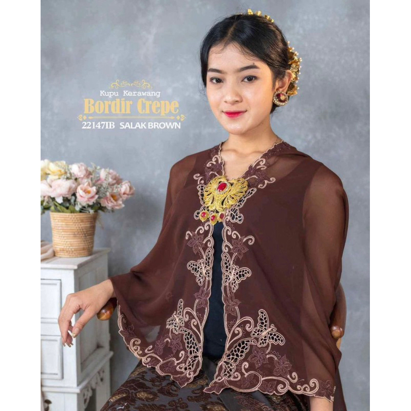 Kain kebaya bordir ukuran 1 baju