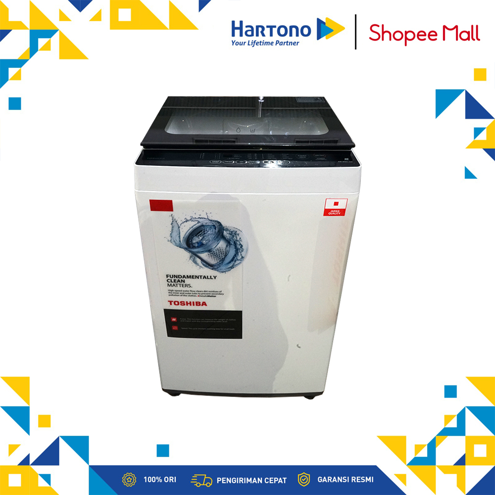 Toshiba 7 Kg Mesin Cuci 1 Tabung Top Loading Washer AW-M801AN(WK)