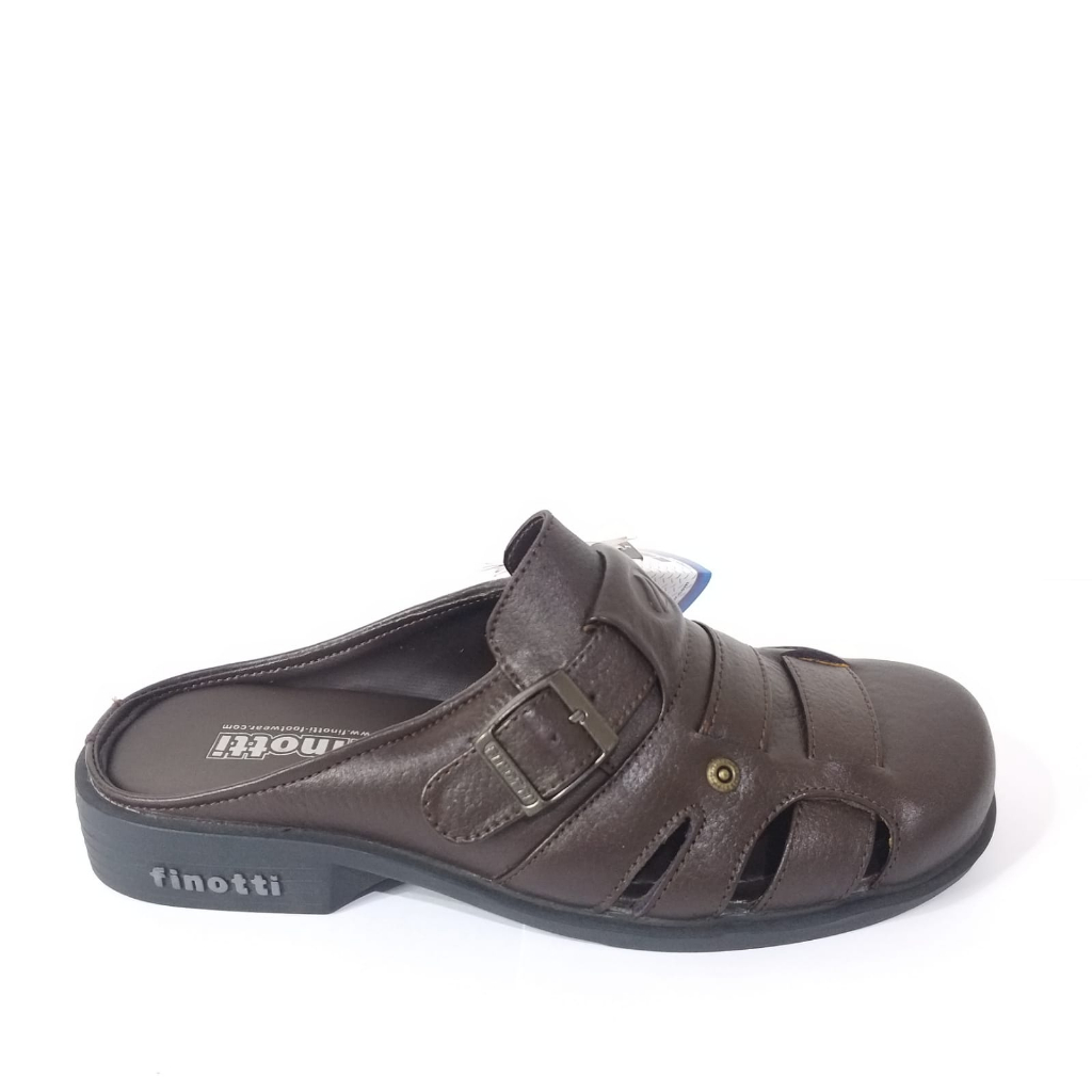 Finotti B 512 Sandal Selop Pria Asli Original / Sepatu Sandal Cowok Casual Kulit Premium