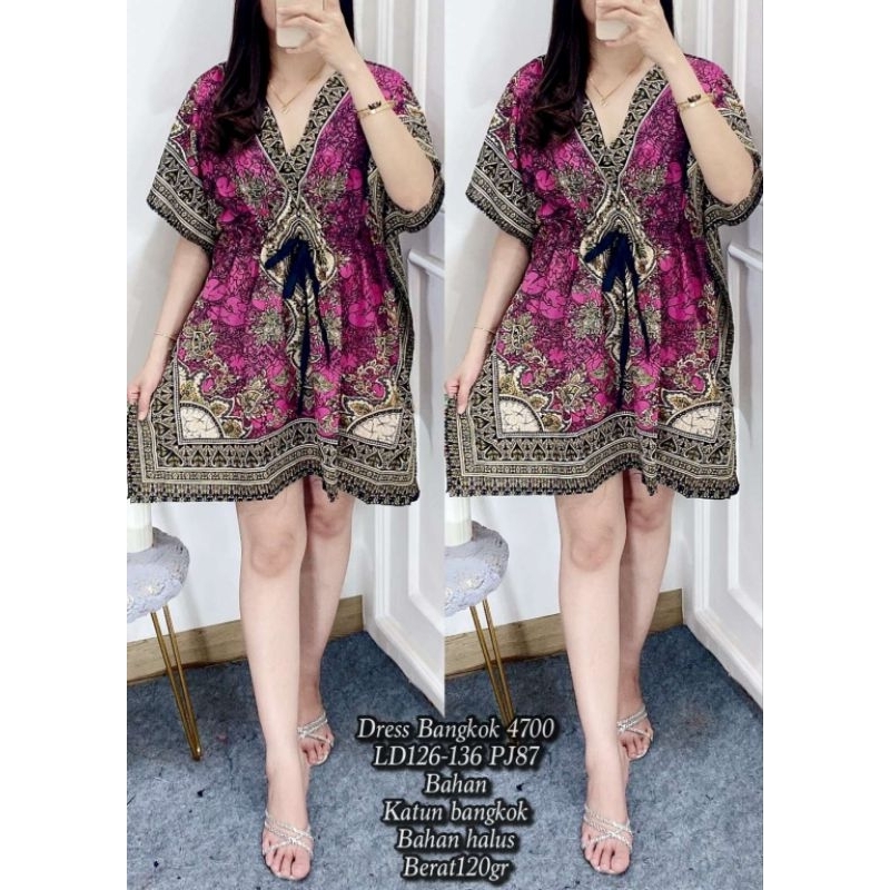 Dress Bangkok 9774 Fashion Kekinian/Daster/Tunik