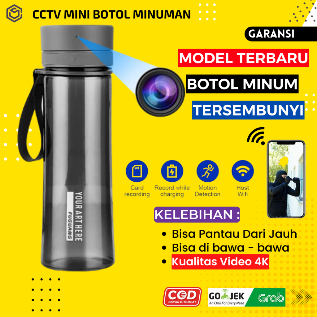 KAMERA MINI TERSEMBUNYI TANPA KABEL TERHUBUNG HP CAMERA CCTV KECIL MINI PENGINTAI JARAK JAUH SPY CAM