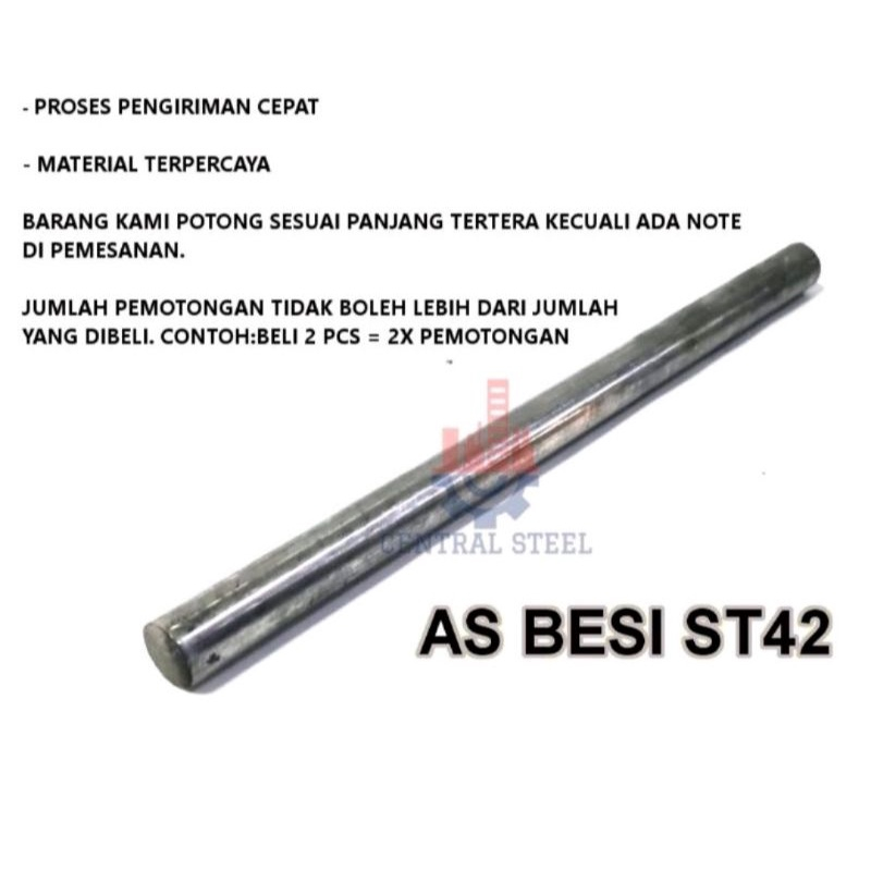 As Besi St42 2" (50.8mm) Panjang 50cm