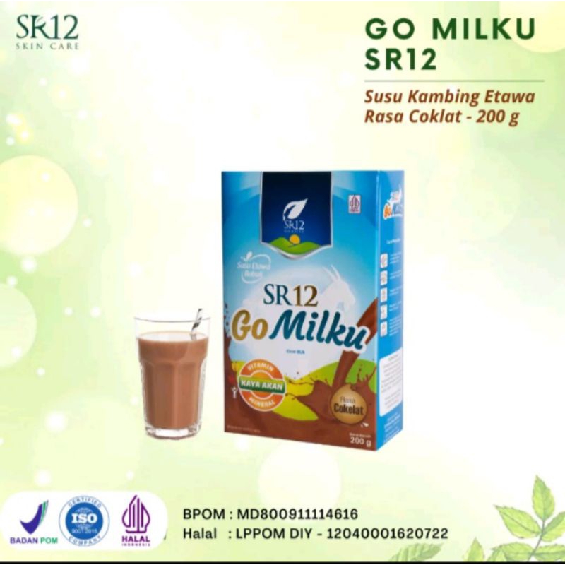 

SR12 Susu GOMILKU COKLAT 200g (SUSU KAMBING ETAWA) SUSU KELUARGA (Bisa Dikonsumsi ANAK, DEWASA DAN MANULA) SR12 SKINCARE HERBAL ALAMI BPOM SR12