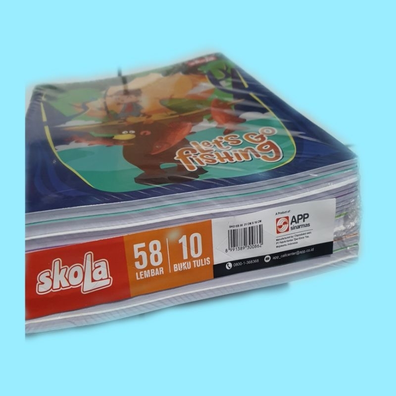 

buku tulis Skola 58 lembar BUKU TULIS 1 PACK isi 10