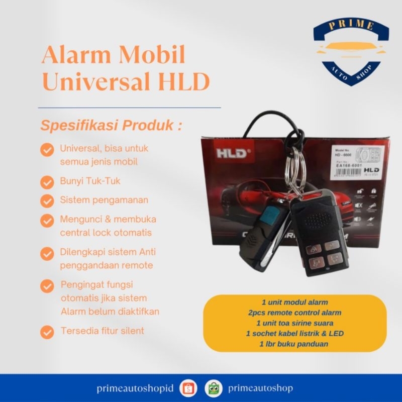 Alarm Mobil HLD / Alarm HLD Universal / Alarm HLD Original