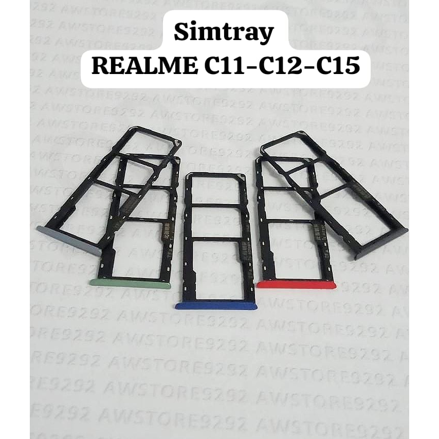 Slot Tempat Dudukan Kartu Simcard Sim card Lock Simtray Sim Tray Realme C11 C12 C15