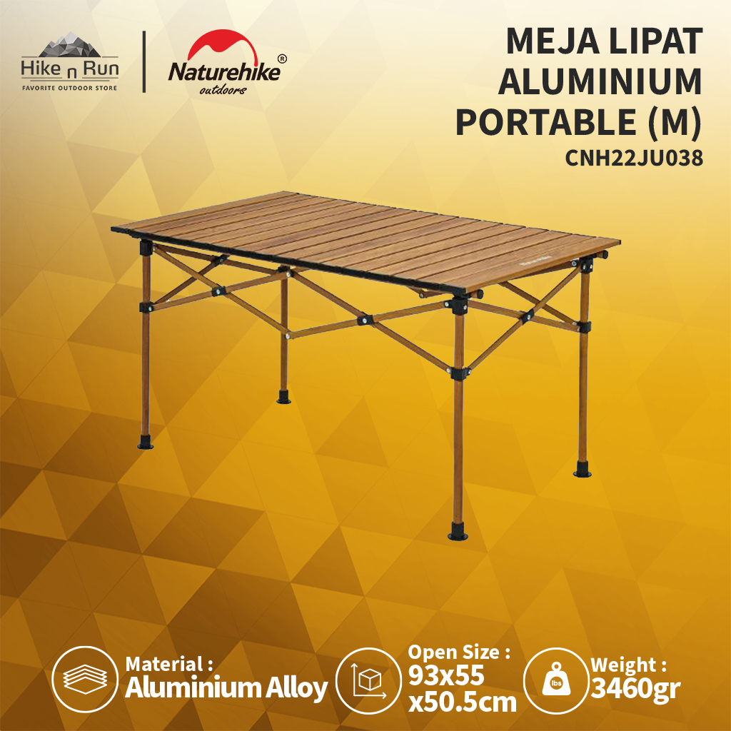 Naturehike Meja Camping Lipat CNH22JU038 Glamping Folding Table Medium