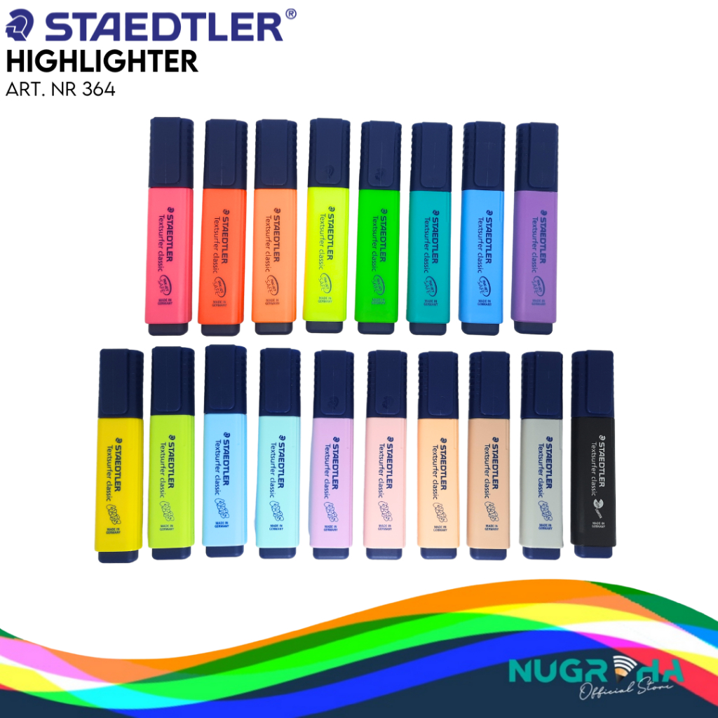 

HIGHLIGHTER PENANDA WARNA STAEDTLER 364