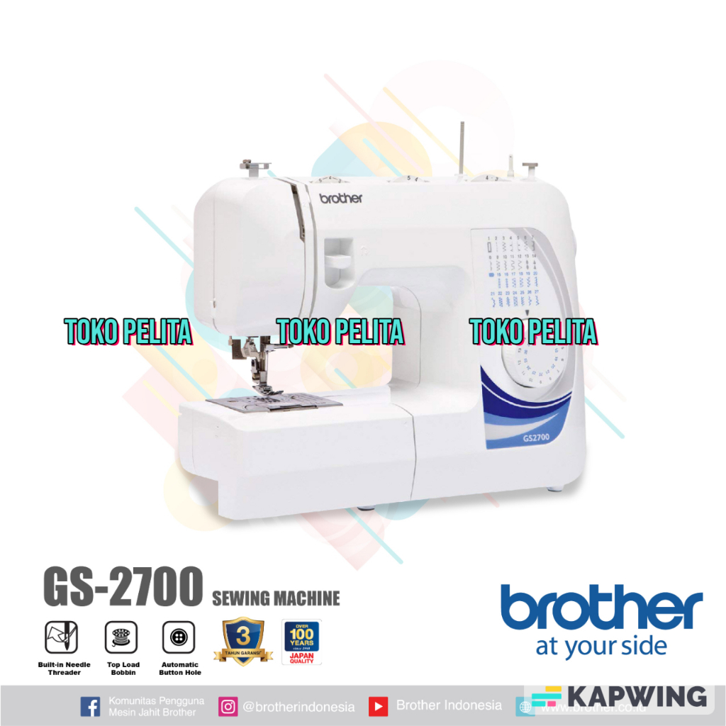 Mesin jahit portable Brother GS2700 / GS 2700 serbaguma