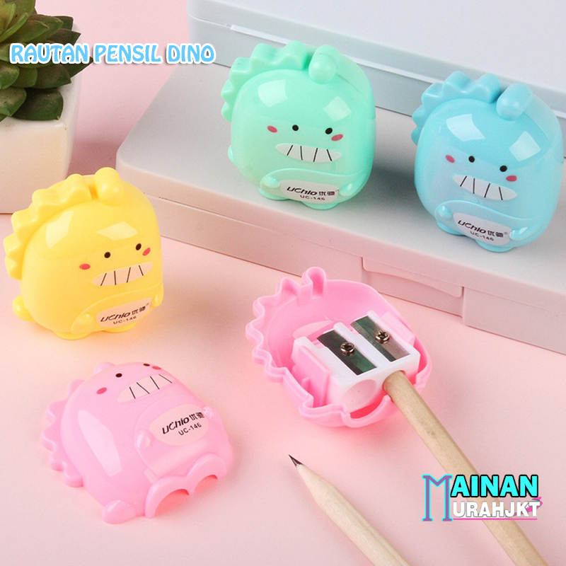

MAINANKEI ATK RAUTAN PENSIL DINO LUCU UC-146A SERUTAN PENSIL MINI LUCU MOTIF DINOSAURUS