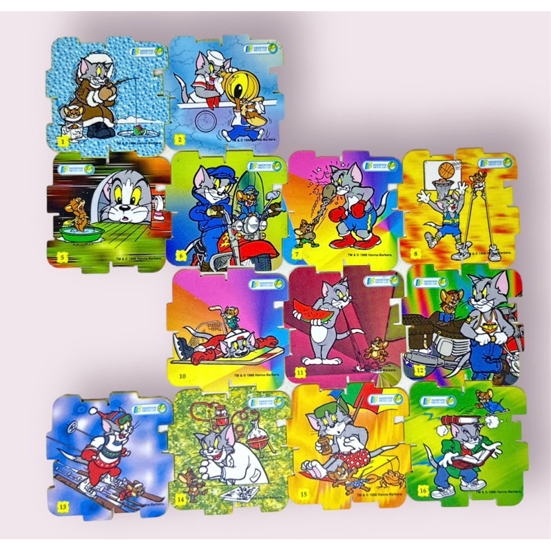 Tazos Puzzle Square Cartoon Network / Tom & Jerry / Looney Tunes Tajos Tasos