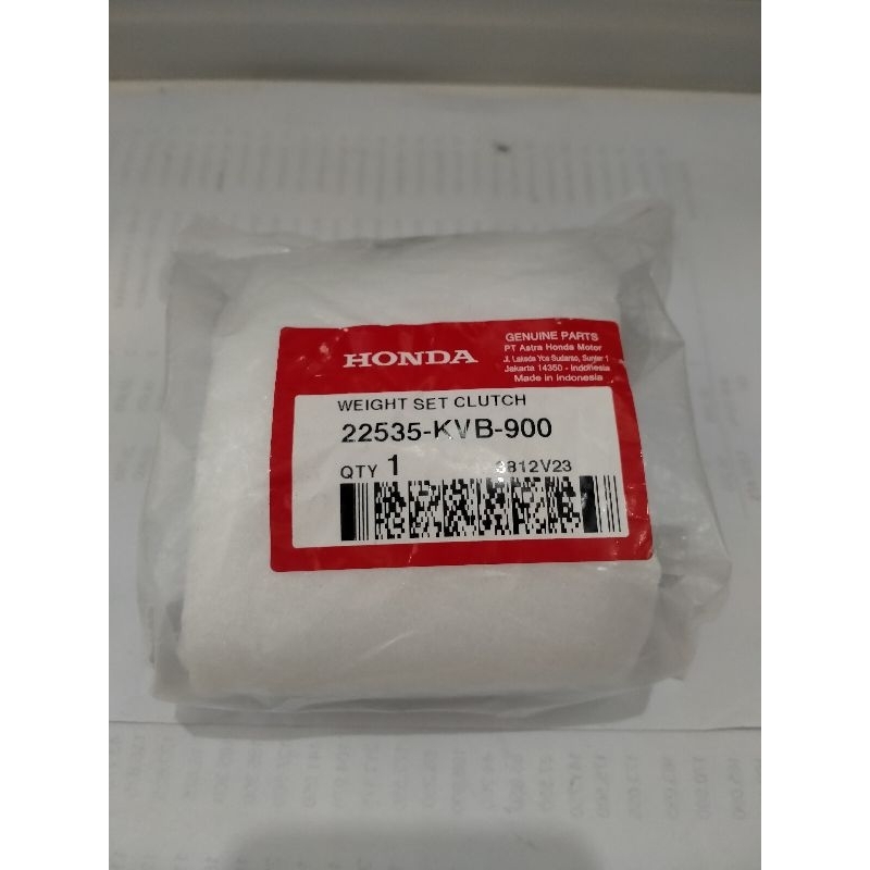 22535-KVB-900 Original Kampas Kopling Ganda Weight Set Clutch Honda Spacy Vario 110 Karbu PCX 125 AD