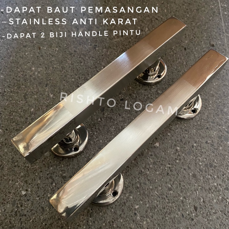 Handle pintu murah / gagang pintu / pegangan pintu stainless 20cm