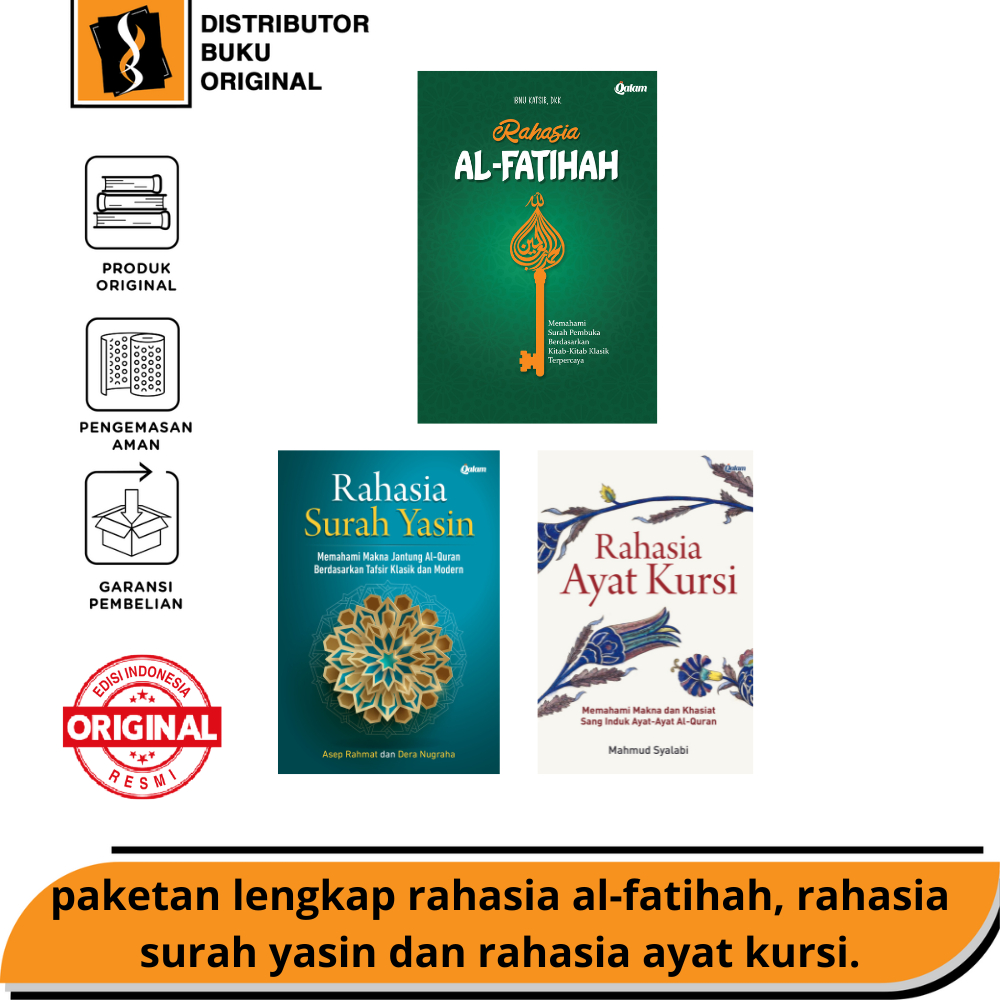 paketan lengkap, rahasia al-fatihah, rahasia surah yasin, rahasia ayat kursi