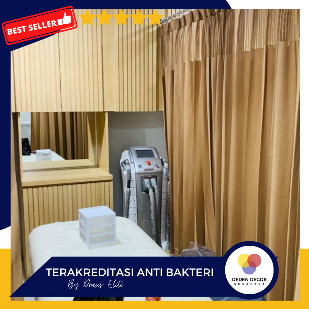 Gorden Polyester Jaring Pabrik / Gorden Rumah Sakit / Foto Pemanis