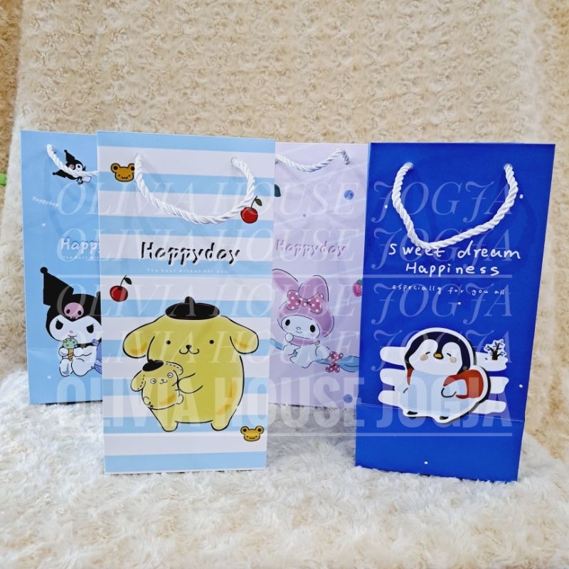 

Paperbag My Melody Pompompurin Kuromi Paperbag Tinggi Paperbag Botol Tumblr Termos