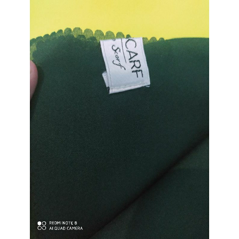 Preloved hijab segiempat lasercut arascarf