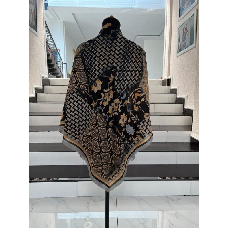 JILBAB VOAL SYAR'I 130X130 MOTIF PREMIUM