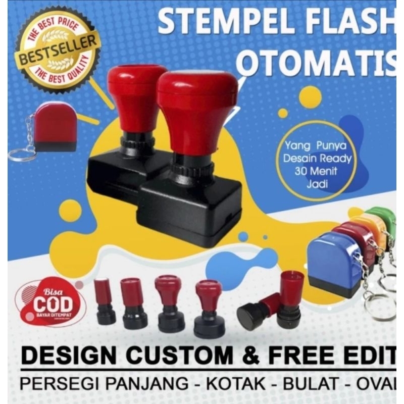 

stempel flash/otomatis murah kualitas bagus