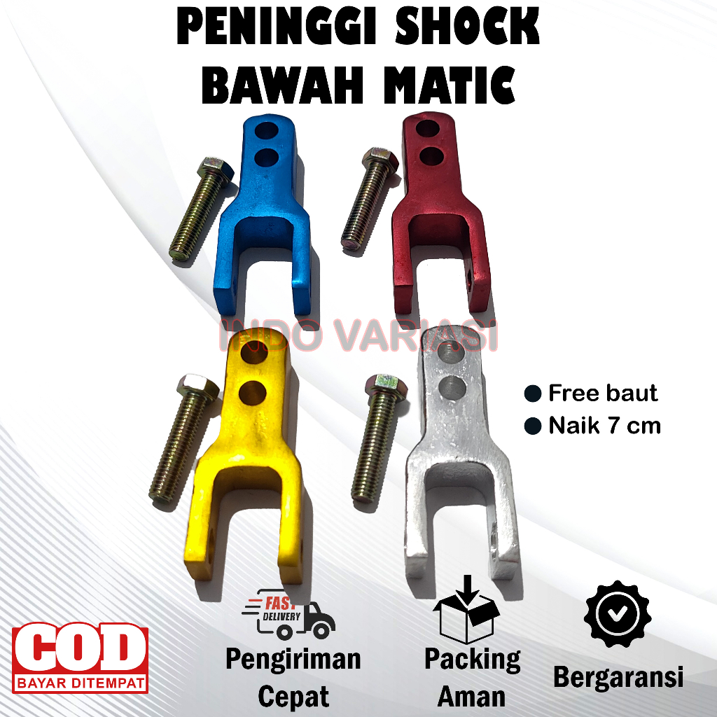 Peninggi Shock Belakang Matic Variasi Beat Mio Vario Dll