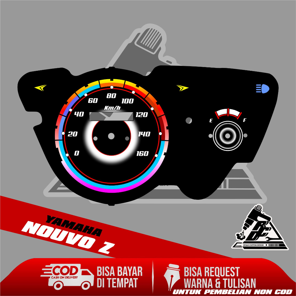 papan speedometer custom nouvo z panel spido meter custom nouvo z