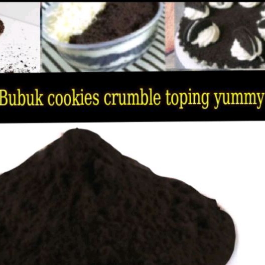 

bubuk cookies crumble halus 1kg premium toping yummy