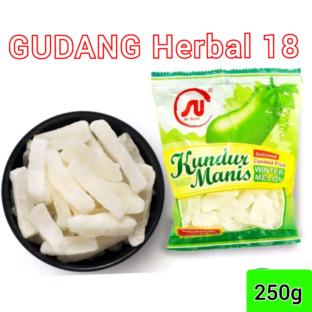 

Manisan Buah Gula Kundur 250gram Winter Melon Tangkwee Tangkue Tangkwe Manis Kering Import / Kundur Kering Manis / Tangkwe