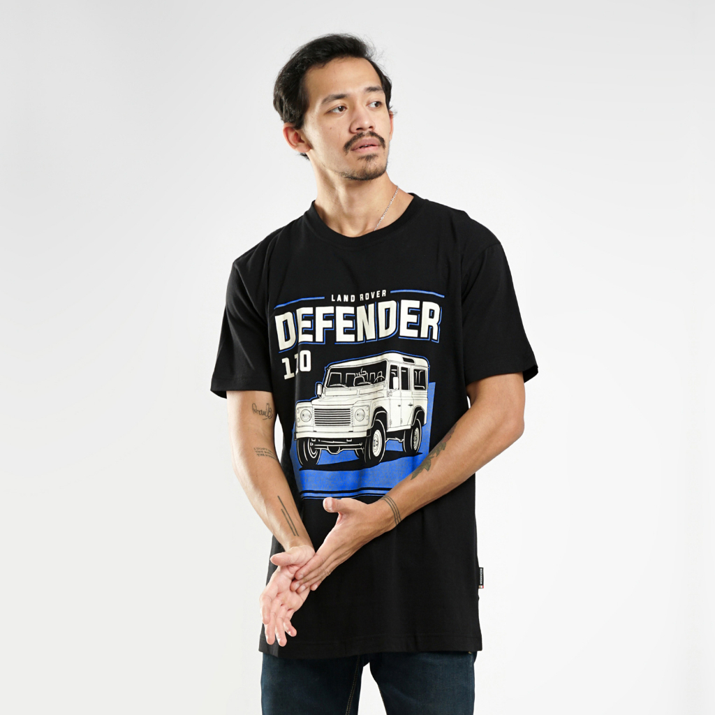 Mechanism Apparel T-Shirt Land Rover Defender 110 Blue Kaos T Shirt