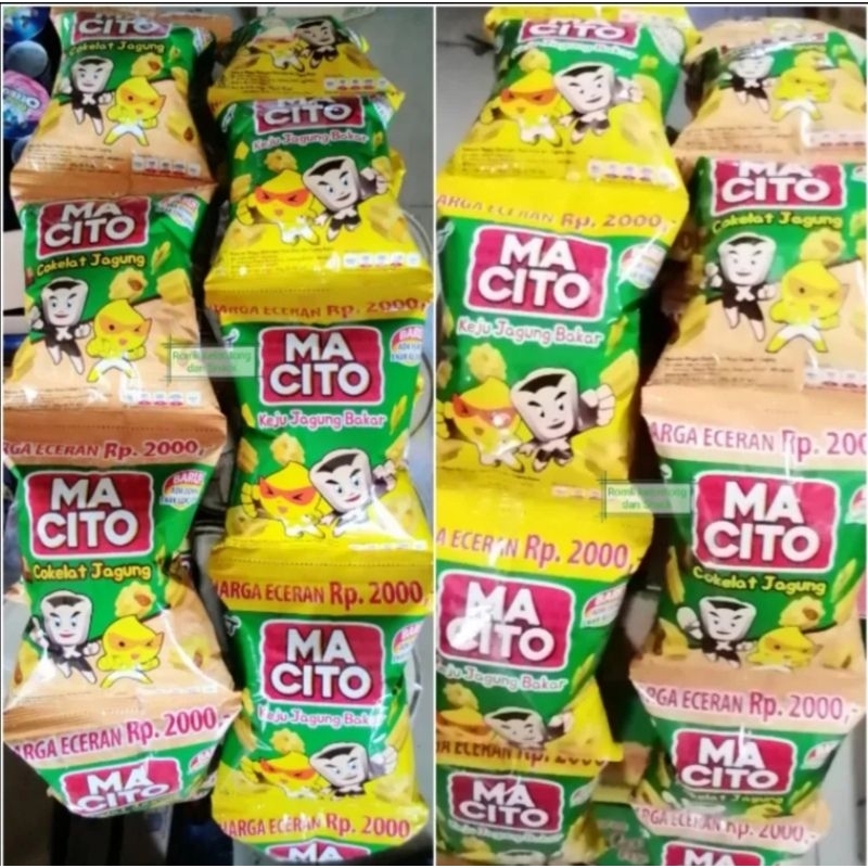 

Macito Snack Renceng Coklat + Jagung / Keju Jagung Bakar isi 10Pcs 20gr