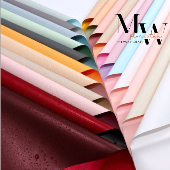 

bahan florist kertas Cellophane bahan bucket bunga model 2 warna berbeda waterprof