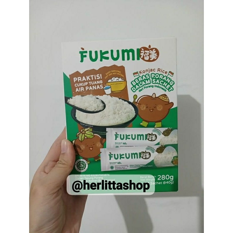 

Beras Fukumi 280gr (7@40 gram). Exp. Februari 2027.