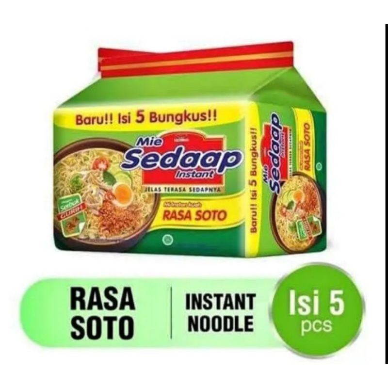 

SEDAAP Mie Instan Soto Isi 5 Bag 75GR