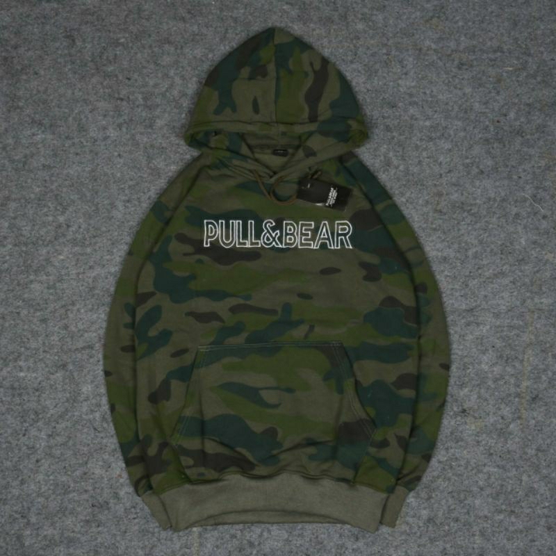 Hoodie Sweater Pull and Bear Camo Fullteg & Lebel P&B Unisex