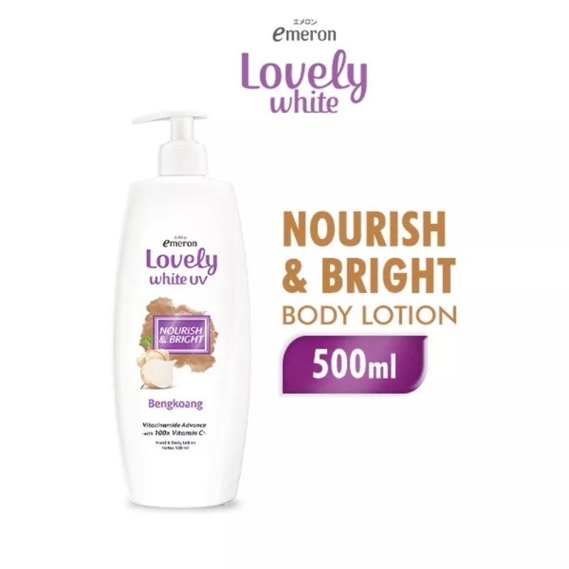 [Mrs.Jay] EMERON LOVELY Hand & Body Lotion Nourish Bright Botol 500ML