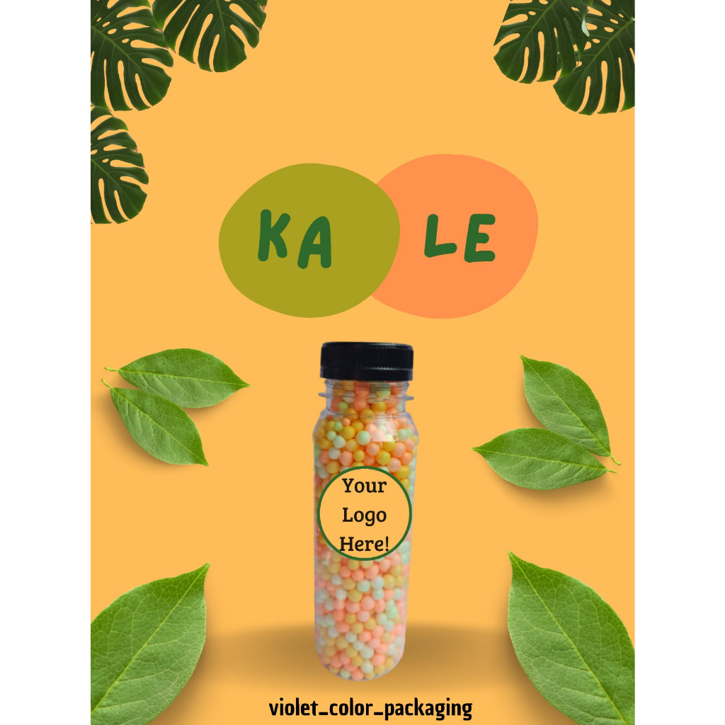 Sablon Botol Kale 250ml,custom suka-suka.Min order 200 pcs