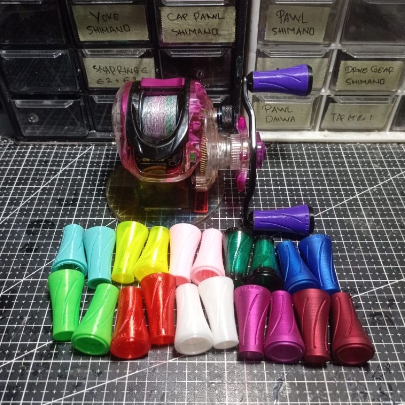 knobHANDLE KECIL SPARTAN custom untuk reel kastking